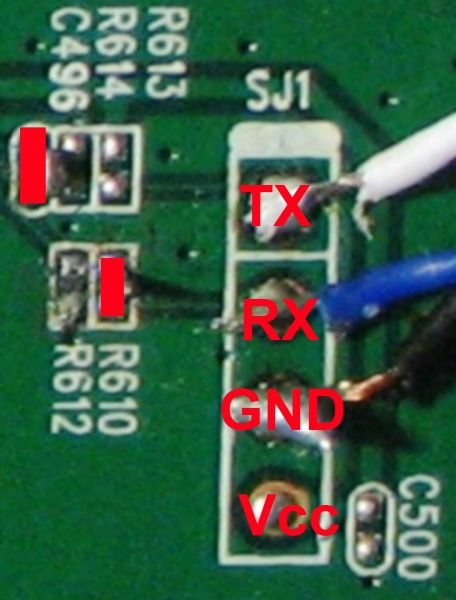 WR743ND Serial Connector Pinout WR743ND Serial Connector Pinout